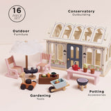 Wooden Dolls House Conservatory