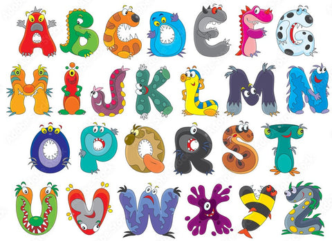 Magnetic Alphabet Monsters A - Z