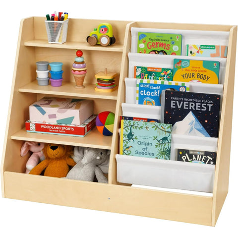 Montessori Bookshelf And Toy Organizer