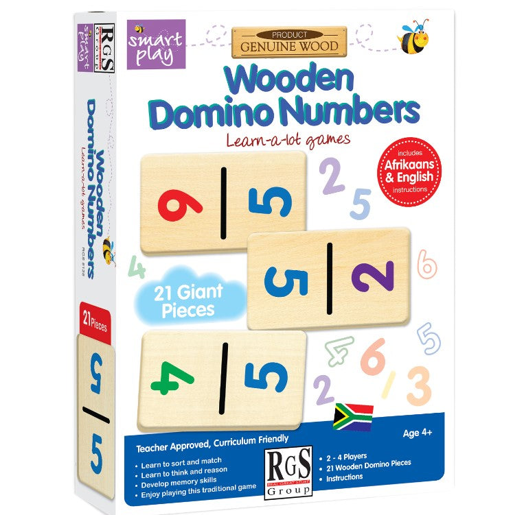 Wooden Domino Numbers