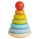 Wooden Rainbow Stacking Tower