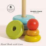 Wooden Rainbow Stacking Tower