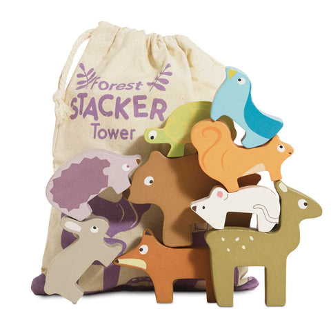 Forest Stacking Animals & Bag 10pc