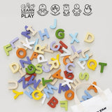 Wooden Letters & Bag: 60pc