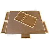 Rotating Puzzle Board with Drawers