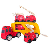 Bioplastic Free Wheel Car Carrier Red 5pc