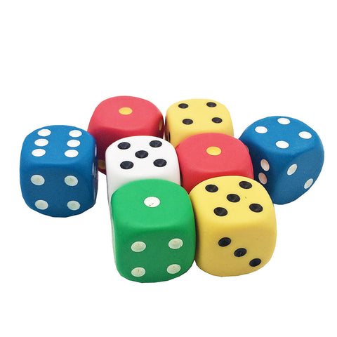 Jumbo Dot Dice 8pc 25mm