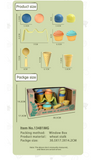 Bioplastic Ice Cream and Cupcake Set 13pc