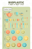 Bioplastic Afternoon Tea Set 35pc