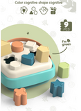 Bioplastic Cognitive Handbasket Shape Sorter 9pc