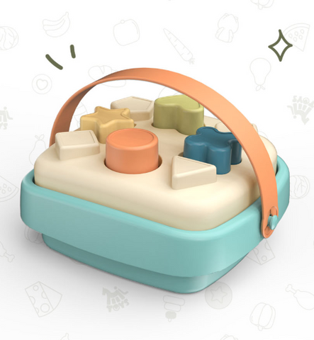 Bioplastic Cognitive Handbasket Shape Sorter 9pc