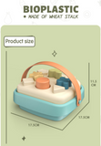 Bioplastic Cognitive Handbasket Shape Sorter 9pc