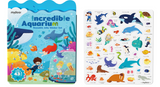 Reusable Jelly Sticker Set: Incredible Aquarium 43pc