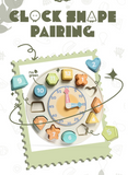 Bioplastic Clock Shape Pairing Puzzle 13pc