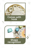 Bioplastic Clock Shape Pairing Puzzle 13pc