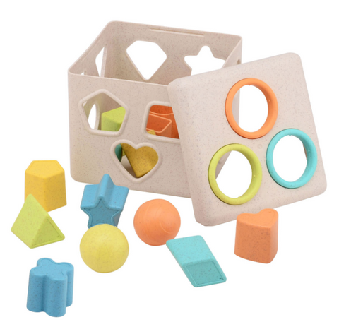 Bioplastic Block Shape Pairing Sorting Cube 16pc