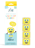 Glo Pals: Water Activated Light-Up Sensory Cubes - Alex (Yellow) 4pc