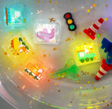 Glo Pals - Water Activated Light-Up Sensory Cubes: Auto 6pc