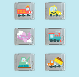 Glo Pals - Water Activated Light-Up Sensory Cubes: Auto 6pc