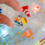 Glo Pals - Water Activated Light-Up Sensory Cubes: Auto 6pc