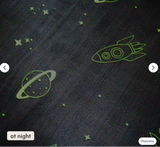 Hakuna Matte Cloud Soft Children’s Carpet: Glow in the Dark Planets 1.7 x 1.20m