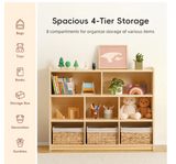 Wooden 3-Shelf Storage & Organiser 90 x 113cm (Plywood)