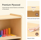 Wooden 3-Shelf Storage & Organiser 90 x 113cm (Plywood)