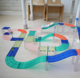 Racing Track Grooved Magnetic Tiles 115pc