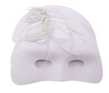 White Flocked Eye Masks 12pc