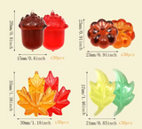 Transparent Leaves Counters 120pc