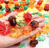 Transparent Leaves Counters 120pc