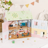 Wooden Doll House & Accessories