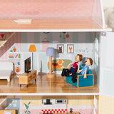 Wooden Doll House & Accessories