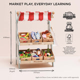 Honeybee Market Stall & Fruit Play Food Crate