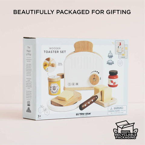 Wooden Toaster Set 12pc