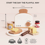 Wooden Toaster Set 12pc