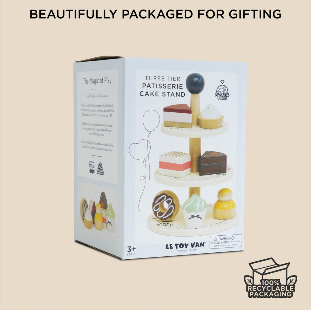 Three Tier Patisserie Cake Stand 8pc