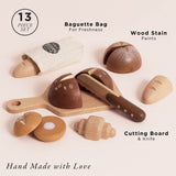 Wooden Artisan Bread Set 12pc