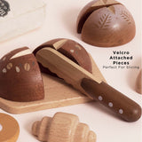 Wooden Artisan Bread Set 12pc