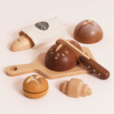 Wooden Artisan Bread Set 12pc