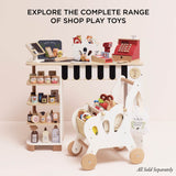 Wooden Groceries Basket Set 13pc