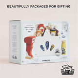 Wooden Groceries Basket Set 13pc