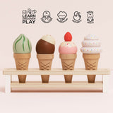 Ice Cream Cones & Stand