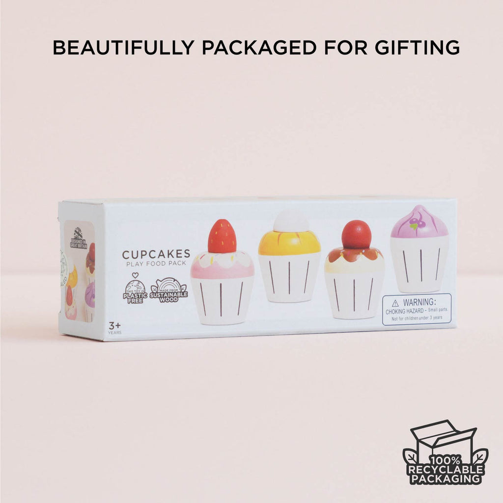 Cupcakes Play Food Set 4pc