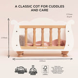 Dolls Wooden Sleigh Cot