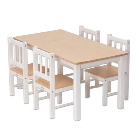 Wooden Table with 4 Chairs