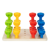 Rainbow Stacking Pegs 24pc