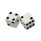 Dice White 2cm 12pc