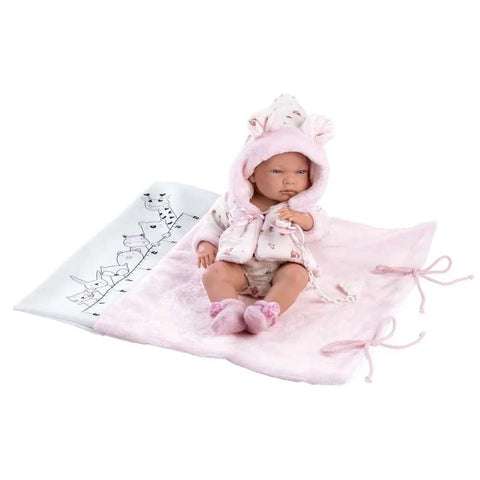 Llorens - Baby Girl Doll With Clothing & Accessories: Nica With Nappy Changer 40cm