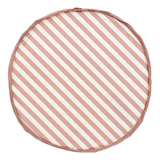 Playmat & Toy Bag: Stripes Pink 140cm